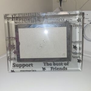 Glass Photo Frame BEST FRIENDS Inspirational Words